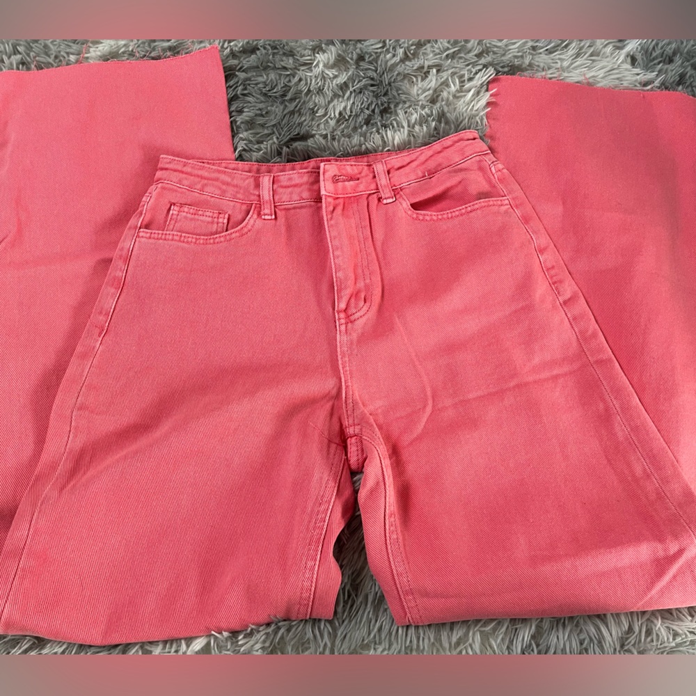 pink shein jeans